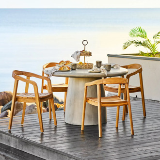 Artichok Tycho fiberclay eettafel grijs - Ø120 x 75 cm