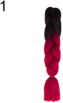 Artificia Multicolor Lange Synthetische Gradiënt Twist Vlechten Paardenstaart Haarverlenging 1