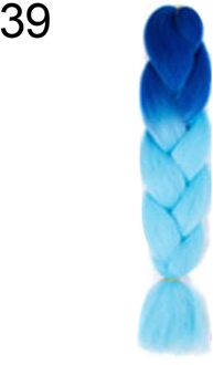 Artificia Multicolor Lange Synthetische Gradiënt Twist Vlechten Paardenstaart Haarverlenging 39