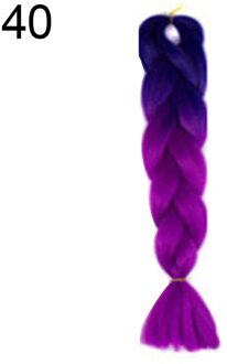 Artificia Multicolor Lange Synthetische Gradiënt Twist Vlechten Paardenstaart Haarverlenging 40