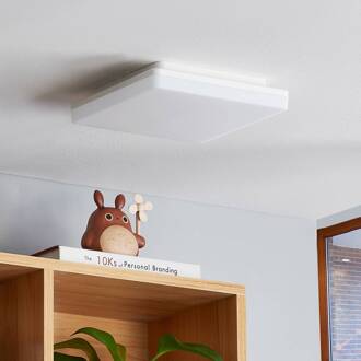 Artin LED plafondlamp, hoekig, 22 cm wit