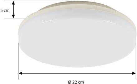 Artin LED plafondlamp, rond, 22 cm wit