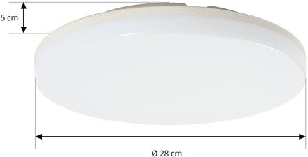 Artin LED plafondlamp, rond, 28 cm wit