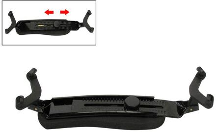 Artino ASR-10 schoudersteun voor viool en altviool schoudersteun voor viool en altviool, metal, inklapbaar, geschikt voor violin 1/2 up to viola 17"