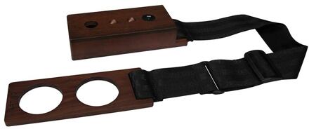 Artino SP-30 parketbeschermer cello parketbeschermer cello, in walnoot met grote gaten voor stoelpoot, verstelbaar met sterke nylon rie