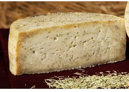 Artisan cheese from sheep to rosemary inside. Sheep to herbs (1,5 kg)