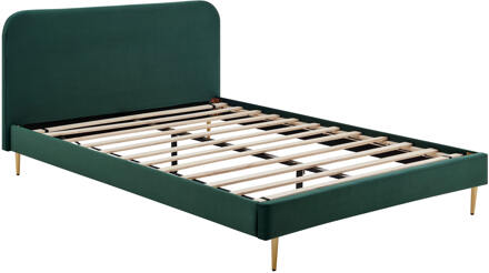 Artistiq Bed 'Federico' Velvet, 140 x 200cm, kleur roze Groen