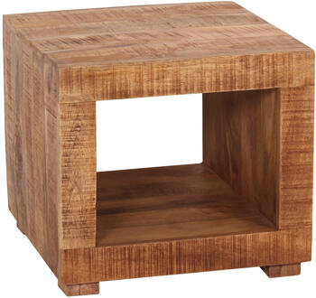 Artistiq Bijzettafel 'Aeden' Mangohout, 50 x 50cm