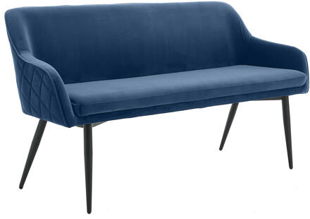 Artistiq Eetkamerbank 'Tynise' Velvet, kleur Blauw