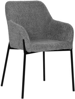 Artistiq Eetkamerstoel 'Brindy' Bouclé, kleur Grijs
