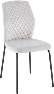 Artistiq Eetkamerstoel 'Chante' Velvet, kleur Lichtgrijs