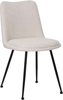 Artistiq Eetkamerstoel 'Janey' Bouclé, kleur Wit