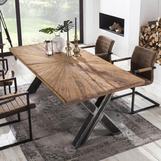 Artistiq Eettafel 'Bruna' Teakhout, 160 x 90cm - 160 x 90 cm