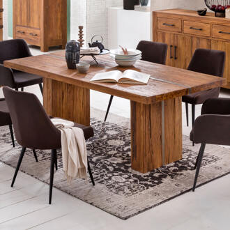 Artistiq Eettafel 'Davetta' Teakhout en ijzer, 240 x 100cm - 240 x 100 cm