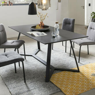 Artistiq Eettafel 'Matias' 180 x 90cm, kleur Zwart - 180 x 90 cm