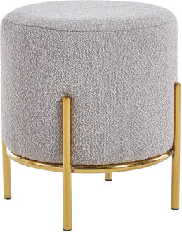 Artistiq Krukje 'Levar' 35cm, bouclé, kleur goud / taupe