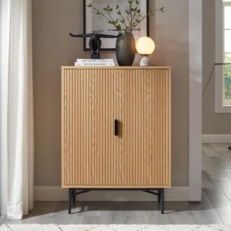 Artistiq Opbergkast 'Shoua' Eiken, 110 x 80cm