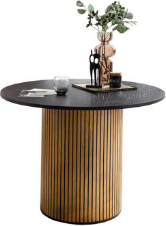 Artistiq Ronde Eettafel 'Shoua' Eiken, 120cm - 120 cm