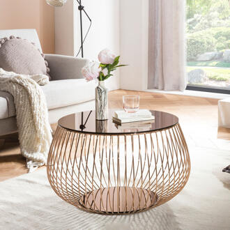 Artistiq Salontafel 'Esra' 72cm, kleur Roségoud Rosé goud