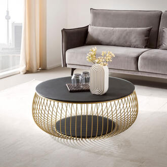 Artistiq Salontafel 'Johathan' 86cm, kleur goud