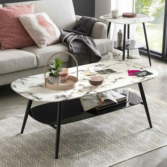 Artistiq Salontafel 'Nicky' 120 x 60cm, Marmerlook - 120 x 60 cm