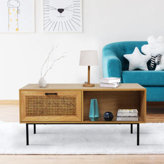 Artistiq Salontafel 'Thiago' 110 x 60cm, Rotan - 110 x 60 cm