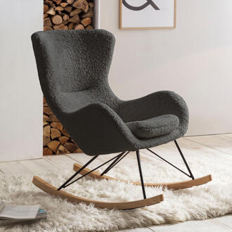 Artistiq Schommelstoel 'Teddy' kleur Grijs