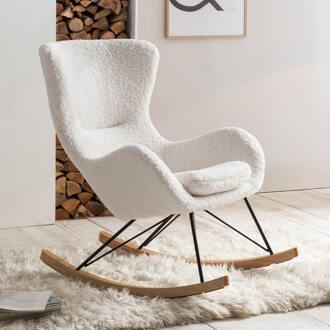 Artistiq Schommelstoel 'Teddy' kleur Wit