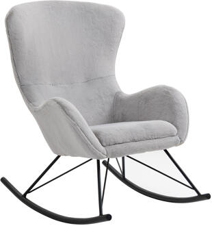 Artistiq Schommelstoel 'Timara' kleur lichtgrijs