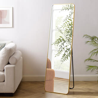 Artistiq Staande Spiegel 'Jani' 160 x 50cm, kleur goud