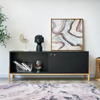 Artistiq TV-meubel 'Franca' 140cm, kleur Zwart - 140 cm