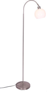 Artistiq Vloerlamp 'Foster' 153cm hoog, kleur Zilver / Wit