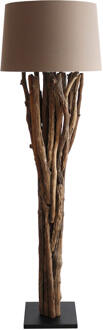 Artistiq Vloerlamp 'Rhoderick' Drijfhout, kleur Bruin