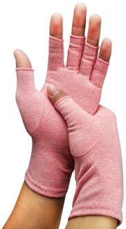 Artritis Handschoenen Touch Screen Handschoenen Anti Artritis Therapie Compressie Handschoenen En Pijn Gezamenlijke Opluchting Winter Warme Handschoenen roze / S