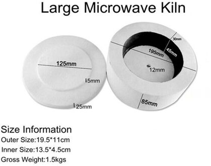 Arts Ambachten Naaien DIY Sieraden Handleiding Maken Grote Magnetron Oven Set Fusing Glas Ovens voor Keramische Accessoires Gereedschap Levert groot microwave kiln