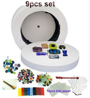Arts Ambachten Naaien DIY Sieraden Handleiding Maken Grote Magnetron Oven Set Fusing Glas Ovens voor Keramische Accessoires Gereedschap Levert klein kiln reeks