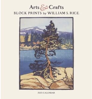 Arts & Crafts Block Prints By William S. Rice 2025 Wall Calendar - S. Rice, William