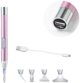 Arts Pennen Naaien Accessoires Diy Ambachten Led Punt Boor Pen Diamant Borduurwerk Tool Voor Diamant Schilderij Met 5Pcs Pen tip