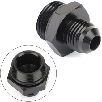 Artudatech Orb-8 O-Ring Boss AN8 8AN Om AN6 6AN Mannelijke Adapter Fitting Zwart Geanodiseerd
