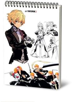 Artwork schetsboek manga, 24 x 33 cm, wit