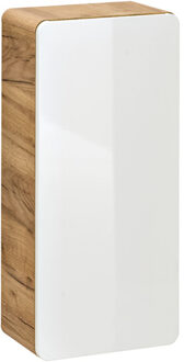 Aruba White 830 FSC kolomkast 75x35cm eiken/wit