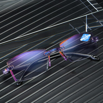 Arvin Ultralight Randloze TR90 Frame Leesbril Vrouwen Mannen Anti-Blu-Ray Computer Leesbril Presbyopie Reader 1.5 vrouwen +300