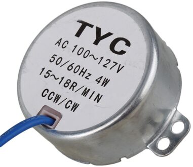 As 1cm TYC-50 AC 110V Synchrone Motor 15-18RPM 4W Koppel 1.5Kgf.cm CW/CCW