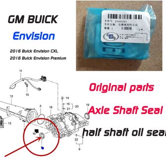 As As Seal Helft Keerring Voor Buick Envision 2.0T As Achteras Asafdichting Achter as Differentieel