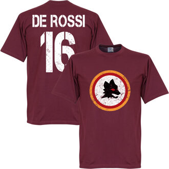 AS Roma Vintage Logo De Rossi T-Shirt - XXL