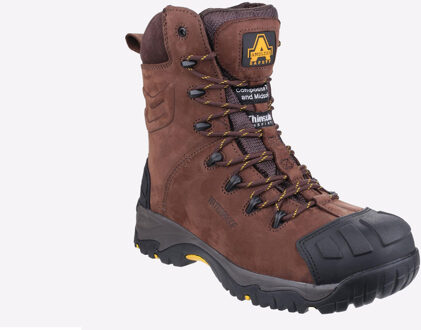 AS995 WATERDICHTE Veiligheidslaarzen Heren Bruin - EU 42 / UK 8