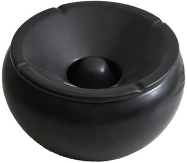 Asbak Marrakech - zwart - keramiek - D24 cm - sigaretten - tabak