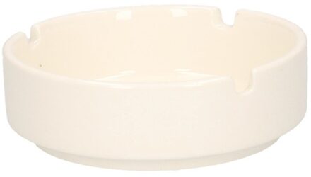 Asbak - wit - porselein - 10 cm