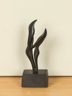 Asbestemming Abstract duo brons, 15 cm