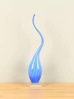 Asbestemming, glazen druppel blauw, 43 cm, B014